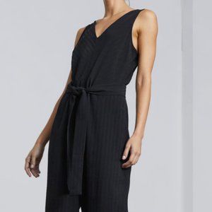 Everlane The City Stripe Draped Jumpsuit (size 0)
